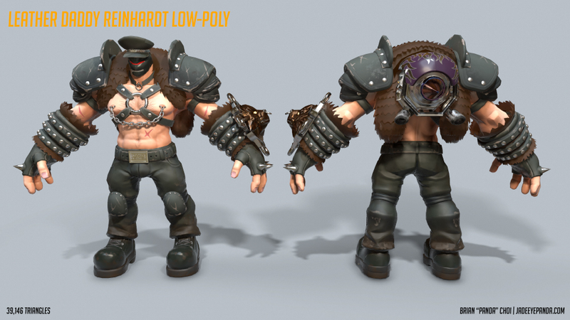 Illustration for article titled Leather Daddy Reinhardt Is Not An Official Overwatch Skin